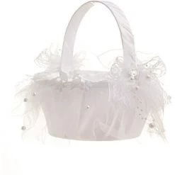 PERLE RARE Panier De Fleurs Pour Fille De Mariage (2pcs) (Ivory S02) -Petit rangement Soldes Magasin 67177444 5