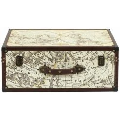 ALTOBUY COOPER - Lot De 2 Malles De Rangements Mappemonde Vintage - Beige 10 ALTOBUY COOPER - Lot De 2 Malles De Rangements Mappemonde Vintage - Beige -Petit rangement Soldes Magasin 67276793 4