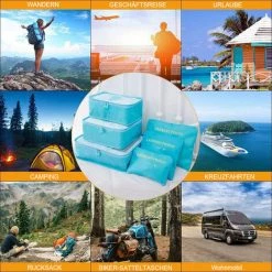 FVBJD Ensemble D'organisateur De Bagages De Voyage 6 En 1, Organisateur De Valise, Organisateur De Voyage, Boîte à Vêtements Et Cosmétiques 11 FVBJD Ensemble D'organisateur De Bagages De Voyage 6 En 1, Organisateur De Valise, Organisateur De Voyage, Boîte à Vêtements Et Cosmétiques -Petit rangement Soldes Magasin 67313836 5