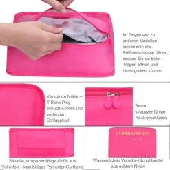 FVBJD Ensemble D'organisateur De Bagages De Voyage 6 En 1, Organisateur De Valise, Organisateur De Voyage, Boîte à Vêtements Et Cosmétiques -Petit rangement Soldes Magasin 67313898 2