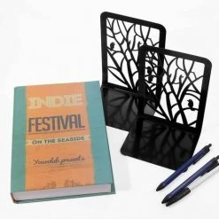 KAEJYIUT Extrémités De Livre, Serre-livres, Bouts De Livre Pour étagères, Serre-livres Robuste En Métal Antidérapant 3 Paires Pour Livres Lourds, Support Décoratif De Séparateur De Livre, Supports De Bouchon De Livre De Conception D'art Abstrait Pour Le Bureau, La -Petit rangement Soldes Magasin 67330441 4