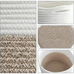 TANèTUE Panier à Plantes Lot De 2 Paniers à Fleurs En Corde Tissé Paniers De Rangement Multifonctionnels En Jute Robuste Avec Poignées Pratiques Organisateur De Rangement 11 X 11 Panier De Sol Pour Plantes Pot De Fleurs D'intérieur 9 TANèTUE Panier à Plantes Lot De 2 Paniers à Fleurs En Corde Tissé Paniers De Rangement Multifonctionnels En Jute Robuste Avec Poignées Pratiques Organisateur De Rangement 11 X 11 Panier De Sol Pour Plantes Pot De Fleurs D'intérieur -Petit rangement Soldes Magasin 67426057 3