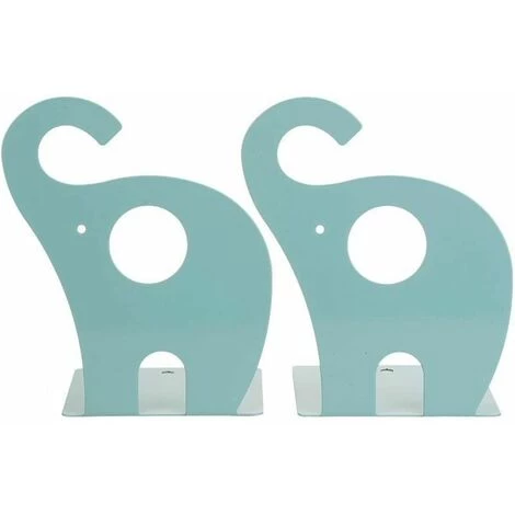 Lot De 2 Serre-Livres Presse-Livres Antidérapante En Forme D'éléphant (Bleu),Tanètue 5 Lot De 2 Serre-Livres Presse-Livres Antidérapante En Forme D'éléphant (Bleu),Tanètue – Image 3