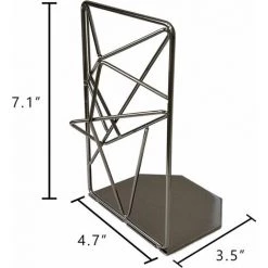 TANèTUE Paire Décorative De Serre-livres En Métal Liquide Doré, Serre-livres Décoratifs Stéréoscopiques Pour étagères, Porte-livres Pour étagères, Extrémités De Livre Pour Bureau -Petit rangement Soldes Magasin 67429114 2