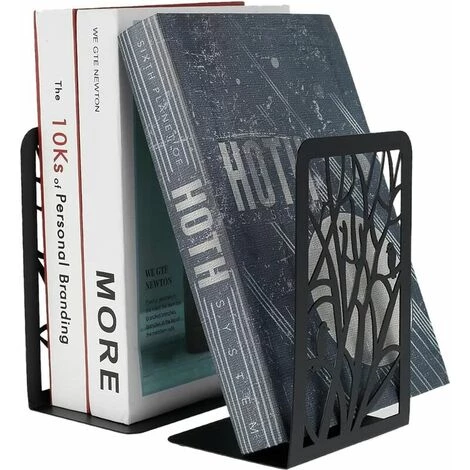PREMIER Serre Livre 2Pcs Cale Livre En Métal Serre Livre 17.5x12x9cm Serre-Livres Antidérapants Décoratifs Pour Livres Lourds Bloque Livre Pour Bibliothèque Bureau Écoles Librairie(A,Noir) 4 PREMIER Serre Livre 2Pcs Cale Livre En Métal Serre Livre 17.5x12x9cm Serre-Livres Antidérapants Décoratifs Pour Livres Lourds Bloque Livre Pour Bibliothèque Bureau Écoles Librairie(A,Noir) â Image 2