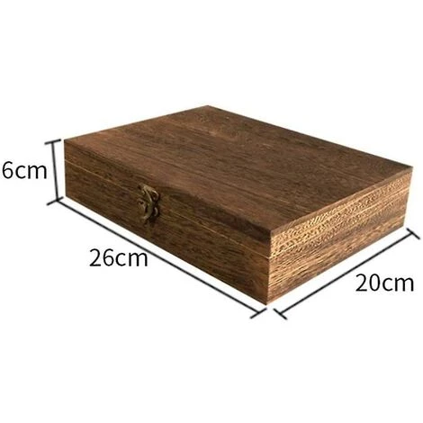 WIAN Boîte De Rangement En Bois Avec Couvercle, Boîte De Rangement Cosmétique, Boîte De Rangement Bijoux 6 WIAN Boîte De Rangement En Bois Avec Couvercle, Boîte De Rangement Cosmétique, Boîte De Rangement Bijoux – Image 4