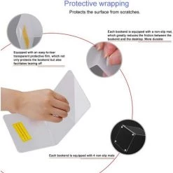 BDD Paire De Serre-livres En Acrylique Boîte De Rangement étagère Bibliothèque Fournitures Scolaires De Bureau (2 Pièces, 3,9 X 3,9 X 5,1 Pouces) -Petit rangement Soldes Magasin 67468693 3