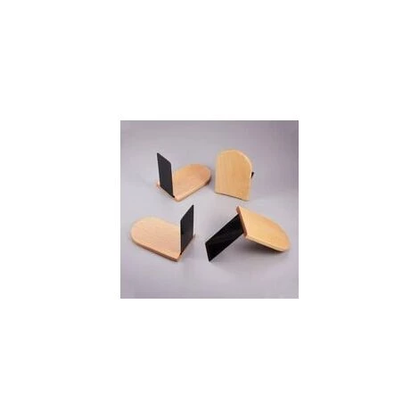 FLYME Serre Livre Lot De 4 Serre-Livres En Bois En Forme De L Pour La Maison, Le Bureau, L'école Et Les Bibliothèques 5 FLYME Serre Livre Lot De 4 Serre-Livres En Bois En Forme De L Pour La Maison, Le Bureau, L'école Et Les Bibliothèques – Image 3