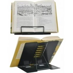 ENLENK Support De Lecture， Support De Livre Pliable En Métal Antidérapant Réglable， Lire Au Lit Support Tablette Ipad De Cuisine， Serre-Livres Book Stand Pour Bureau 6 Hauteurs Réglables 21 * 19cm -Petit rangement Soldes Magasin 67474827 5