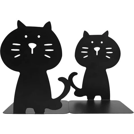 BF Serre-livres Serre-livres En Forme De Chat Serre-livres En Métal épais Mignon Organisateur De Livres Robuste Et Durable Pour Bibliothèque école Bureau étude à Domicile 1 Paire 11,5 X 10 X 15,5 Cm Noir 3 BF Serre-livres Serre-livres En Forme De Chat Serre-livres En Métal épais Mignon Organisateur De Livres Robuste Et Durable Pour Bibliothèque école Bureau étude à Domicile 1 Paire 11,5 X 10 X 15,5 Cm Noir