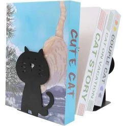 BF Serre-livres Serre-livres En Forme De Chat Serre-livres En Métal épais Mignon Organisateur De Livres Robuste Et Durable Pour Bibliothèque école Bureau étude à Domicile 1 Paire 11,5 X 10 X 15,5 Cm Noir 10 BF Serre-livres Serre-livres En Forme De Chat Serre-livres En Métal épais Mignon Organisateur De Livres Robuste Et Durable Pour Bibliothèque école Bureau étude à Domicile 1 Paire 11,5 X 10 X 15,5 Cm Noir -Petit rangement Soldes Magasin 67555244 4