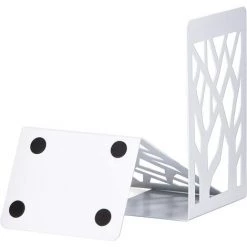 BF Serre-livres, Livres Créatifs, Papeterie Scolaire, Pinces à Livres, Supports De Livres, Supports De Lecture, Rangement De Livres, Serre-livres, 12 * 9 * 17,5 Cm, Blanc 2 Pièces