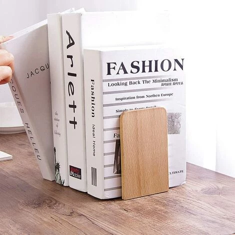 BF Serre-livres 1 Paire De Serre-livres En Bois Petite étagère En Bois Rangement De Table Support De Livre Simple étudiant Attelle De Livre De Bureau Tondeuse 10.5*13*8cm Couleur Bois Tête Carrée 4 BF Serre-livres 1 Paire De Serre-livres En Bois Petite étagère En Bois Rangement De Table Support De Livre Simple étudiant Attelle De Livre De Bureau Tondeuse 10.5*13*8cm Couleur Bois Tête Carrée – Image 2