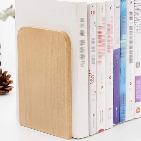 BF Serre-livres 1 Paire De Serre-livres En Bois Petite étagère En Bois Rangement De Table Support De Livre Simple étudiant Attelle De Livre De Bureau Tondeuse 10.5*13*8cm Couleur Bois Tête Carrée 5 BF Serre-livres 1 Paire De Serre-livres En Bois Petite étagère En Bois Rangement De Table Support De Livre Simple étudiant Attelle De Livre De Bureau Tondeuse 10.5*13*8cm Couleur Bois Tête Carrée – Image 3