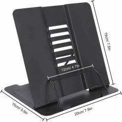 Cisea Support De Lecture, Livre Stand Pour Livre De Cuisine, Porte-Livre En Métal Pliable Enfant Pour Recette, Manuel, Partitions, Tablature, IPad, Peinture, Document, 6 Angle Réglable Et Pliable -Petit rangement Soldes Magasin 67564908 5