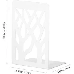 BDD Serre-livres, Livres Créatifs, Papeterie Scolaire, Pinces à Livres, Supports De Livres, Supports De Lecture, Rangement De Livres, Serre-livres, 12 * 9 * 17,5 Cm, Blanc 2 Pièces -Petit rangement Soldes Magasin 67579876 4