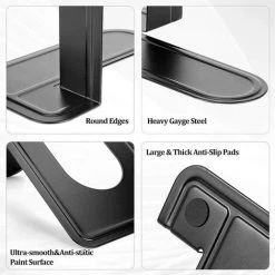 ENLENK Serre-livres En Métal 2 Pièces, Serre-livres Robustes Pour Le Bureau, L'école Et La Maison, Serre-livres Et Chicanes En Métal, Résistant Aux Rayures Et Au Glissement, Séparateurs De Livres Décoratifs Pour Le Bureau 10 ENLENK Serre-livres En Métal 2 Pièces, Serre-livres Robustes Pour Le Bureau, L'école Et La Maison, Serre-livres Et Chicanes En Métal, Résistant Aux Rayures Et Au Glissement, Séparateurs De Livres Décoratifs Pour Le Bureau -Petit rangement Soldes Magasin 67580855 4