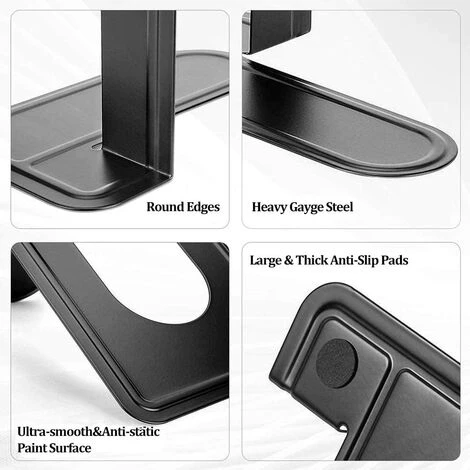 ENLENK Serre-livres En Métal 2 Pièces, Serre-livres Robustes Pour Le Bureau, L'école Et La Maison, Serre-livres Et Chicanes En Métal, Résistant Aux Rayures Et Au Glissement, Séparateurs De Livres Décoratifs Pour Le Bureau 6 ENLENK Serre-livres En Métal 2 Pièces, Serre-livres Robustes Pour Le Bureau, L'école Et La Maison, Serre-livres Et Chicanes En Métal, Résistant Aux Rayures Et Au Glissement, Séparateurs De Livres Décoratifs Pour Le Bureau – Image 4