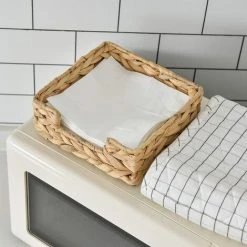 ILOVEMILAN Porte-serviettes En Jacinthe D'eau, Panier En Osier Et Plateau De Service Pour La Cuisine, Porte-serviettes En Rotin Pour Table à Manger, Panier De Rangement En Paille De Rotin, Panier De Rangement De Table, Panier Tissé 9 ILOVEMILAN Porte-serviettes En Jacinthe D'eau, Panier En Osier Et Plateau De Service Pour La Cuisine, Porte-serviettes En Rotin Pour Table à Manger, Panier De Rangement En Paille De Rotin, Panier De Rangement De Table, Panier Tissé -Petit rangement Soldes Magasin 67623364 3