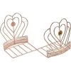 FLYME Serre-livres En Métal, 1 Paire De Serre-livres Pour Enfants, Serre-livres Design Couronne Pour Bureau, Décoration, Bibliothèque, école Et Librairie (or Rose) -Petit rangement Soldes Magasin 67637007 1