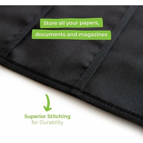 GRID COOL Organiseur De Dossiers Mural, 10 Poches, Noir, Porte Revue Mural Pour Le Bureau, La Maison Et Les Études 5 GRID COOL Organiseur De Dossiers Mural, 10 Poches, Noir, Porte Revue Mural Pour Le Bureau, La Maison Et Les Études – Image 3