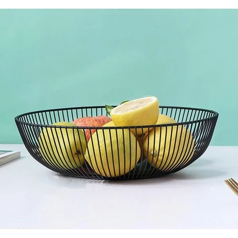 ENLENK Corbeille à Fruits En Métal, Panier à Fruits En Morden Fil, Corbeille De Fruit, Panier De Stockage Pour Le Pain Snack. 5 ENLENK Corbeille à Fruits En Métal, Panier à Fruits En Morden Fil, Corbeille De Fruit, Panier De Stockage Pour Le Pain Snack. – Image 3