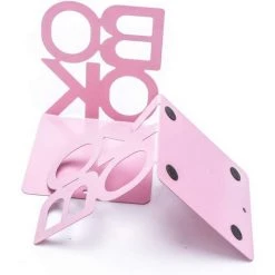 BDD Bibliothèque - Étagère Décorative En Métal Pour Bureau D'étagère, Unique Heavy Duty (Rose, 5.1x5.5x4.9") -Petit rangement Soldes Magasin 67689962 3