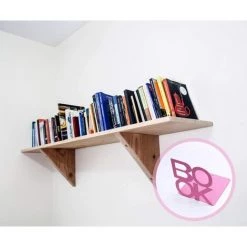 BDD Bibliothèque - Étagère Décorative En Métal Pour Bureau D'étagère, Unique Heavy Duty (Rose, 5.1x5.5x4.9") -Petit rangement Soldes Magasin 67689962 5