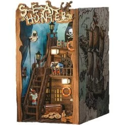 BENOBBY KIDS Serre-livres En Bois 3D Serre-livres En Bois Support De Livre Magique Décoration De Bureau à La Maison