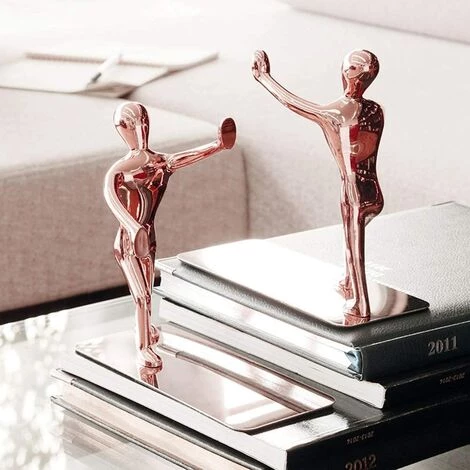 ECHOO Serre-livres Créatifs, 1 Paire De Serre-livres En Acier Inoxydable Pour La Décoration De Table à La Maison Scolaire 4 ECHOO Serre-livres Créatifs, 1 Paire De Serre-livres En Acier Inoxydable Pour La Décoration De Table à La Maison Scolaire – Image 2