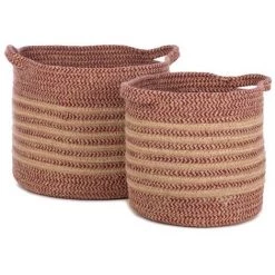 Ensemble De Paniers 2 Pcs Eran Corde De Coton Terre KidsDepot - Multicolore