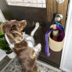 YOOUYIDA Panier De Rangement Suspendu En Jute - Bacs De Rangement TisséS En Corde De Jute Panier Mural Suspendu Avec PoignéEs Paniers DéCoratifs -Petit rangement Soldes Magasin 67896291 3