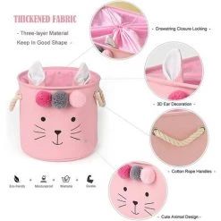 HELLO KITTY BAIN Panier De Rangement Pliable En Tissu Petite Boîte De Rangement Ronde Avec Couvercle à Cordon Et Poignée Pour Vêtements Jouets Rose 8 HELLO KITTY BAIN Panier De Rangement Pliable En Tissu Petite Boîte De Rangement Ronde Avec Couvercle à Cordon Et Poignée Pour Vêtements Jouets Rose -Petit rangement Soldes Magasin 67920569 3