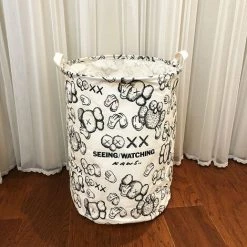 ILOVEMILAN Maison Chambre Vestiaire Vêtements Sales Panier Toile Panier De Rangement Ménage Tissu Articles Divers Finition Jouets Grand Seau De Rangement -Petit rangement Soldes Magasin 67939035 5