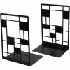 Cisea 2Pcs Serre-livres, Presse-livres En Métal, Serre-livres Noirs, Porte-livres Antidérapants, étagères En Métal, étagères, étagères Pour Enfants(treillis) 1 Cisea 2Pcs Serre-livres, Presse-livres En Métal, Serre-livres Noirs, Porte-livres Antidérapants, étagères En Métal, étagères, étagères Pour Enfants(treillis) -Petit rangement Soldes Magasin 68078186 1