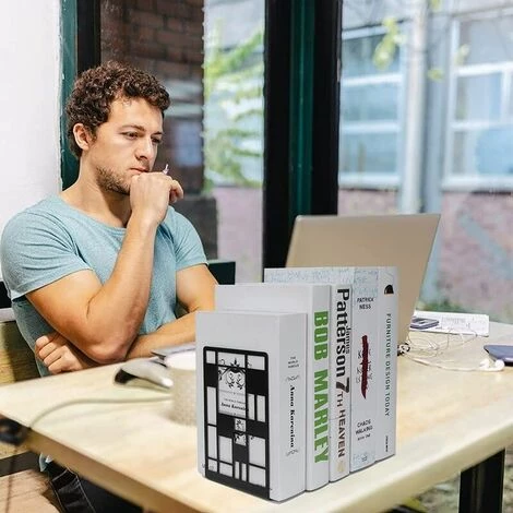 Cisea 2Pcs Serre-livres, Presse-livres En Métal, Serre-livres Noirs, Porte-livres Antidérapants, étagères En Métal, étagères, étagères Pour Enfants(treillis) 6 Cisea 2Pcs Serre-livres, Presse-livres En Métal, Serre-livres Noirs, Porte-livres Antidérapants, étagères En Métal, étagères, étagères Pour Enfants(treillis) – Image 4