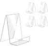 CESIèCLEFOU Support De Livre Acrylique Transparent, étagère Acrylique Transparente, Table De Support De Livre Pour Afficher Des Livres, Des Cahiers, Des Albums D'images, Des Livres D'images 5pcs Lefou -Petit rangement Soldes Magasin 68204831 1