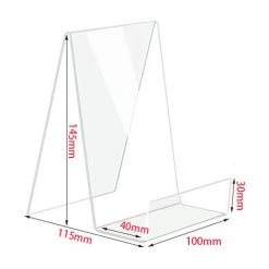 CESIèCLEFOU Support De Livre Acrylique Transparent, étagère Acrylique Transparente, Table De Support De Livre Pour Afficher Des Livres, Des Cahiers, Des Albums D'images, Des Livres D'images 5pcs Lefou -Petit rangement Soldes Magasin 68204831 4