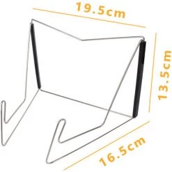 CESIèCLEFOU Support Pour Livre En Acier, Pliable Et Réglable Porte-Livre Pour Pupitre De Lecture,Tablette, IPad, Livre De Cuisine, Recettes,Livres De Mangas Lefou -Petit rangement Soldes Magasin 68204852 2