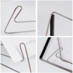 CESIèCLEFOU Support Pour Livre En Acier, Pliable Et Réglable Porte-Livre Pour Pupitre De Lecture,Tablette, IPad, Livre De Cuisine, Recettes,Livres De Mangas Lefou -Petit rangement Soldes Magasin 68204852 3