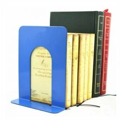 FUIENKO Serre-livres En Métal De Style Simple, Support En Fer, Supports De Bureau Pour Livres,Bleu -Petit rangement Soldes Magasin 68241320 2