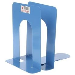 FUIENKO Serre-livres En Métal De Style Simple, Support En Fer, Supports De Bureau Pour Livres,Bleu -Petit rangement Soldes Magasin 68241320 3