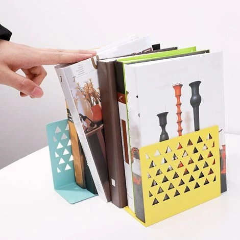 FUIENKO Support De Livre Creux En Métal, 1 Pièce, Bibliothèque, Serre-livres, Fournitures Scolaires Pour Magazines, Support De Bureau, Accessoires De Bureau,Lemon Yellow,Espagne 6 FUIENKO Support De Livre Creux En Métal, 1 Pièce, Bibliothèque, Serre-livres, Fournitures Scolaires Pour Magazines, Support De Bureau, Accessoires De Bureau,Lemon Yellow,Espagne – Image 4