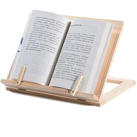 FUIENKO Support De Table En Bois Créatif, étagère De Lecture, Support Tablette PC Pad, Support De Dessin, Serre-livres En Bois, Organisateur De Bureau, Papeterie,Metal Clip 7 FUIENKO Support De Table En Bois Créatif, étagère De Lecture, Support Tablette PC Pad, Support De Dessin, Serre-livres En Bois, Organisateur De Bureau, Papeterie,Metal Clip – Image 5