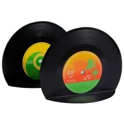 FUIENKO Porte-livres Rétro En Vinyle, 2 Pièces/ensemble, Organisateur De Bureau Vintage, Accessoires Scolaires Et De Bureau,Black