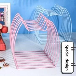 Fuienko – Support En Métal Pour Livres, Chat Kawaii Créatif, Pour Magazines, Serre-livres, étagère De Rangement De Bureau,Pink -Petit rangement Soldes Magasin 68241764 2