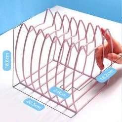 Fuienko – Support En Métal Pour Livres, Chat Kawaii Créatif, Pour Magazines, Serre-livres, étagère De Rangement De Bureau,Pink -Petit rangement Soldes Magasin 68241764 5