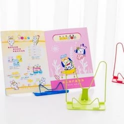 FUIENKO Support De Livre De Lecture Portable Pliable à Angle Réglable, Support De Table De Bureau, Support D'étude à Fil Pour Lecteur Vert -Petit rangement Soldes Magasin 68241912 4