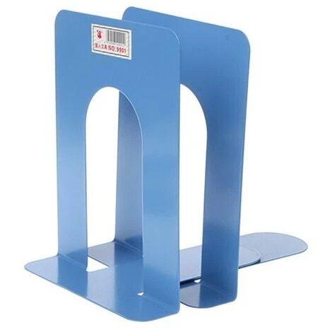 FUIENKO Serre-livres En Métal, Nouveau Style Simple, Support En Fer, Supports De Bureau Antidérapants Pour Livres, 2022,Blue 3 FUIENKO Serre-livres En Métal, Nouveau Style Simple, Support En Fer, Supports De Bureau Antidérapants Pour Livres, 2022,Blue