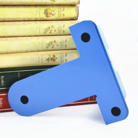 FUIENKO Serre-livres En Métal, Nouveau Style Simple, Support En Fer, Supports De Bureau Antidérapants Pour Livres, 2022,Blue 4 FUIENKO Serre-livres En Métal, Nouveau Style Simple, Support En Fer, Supports De Bureau Antidérapants Pour Livres, 2022,Blue â Image 2